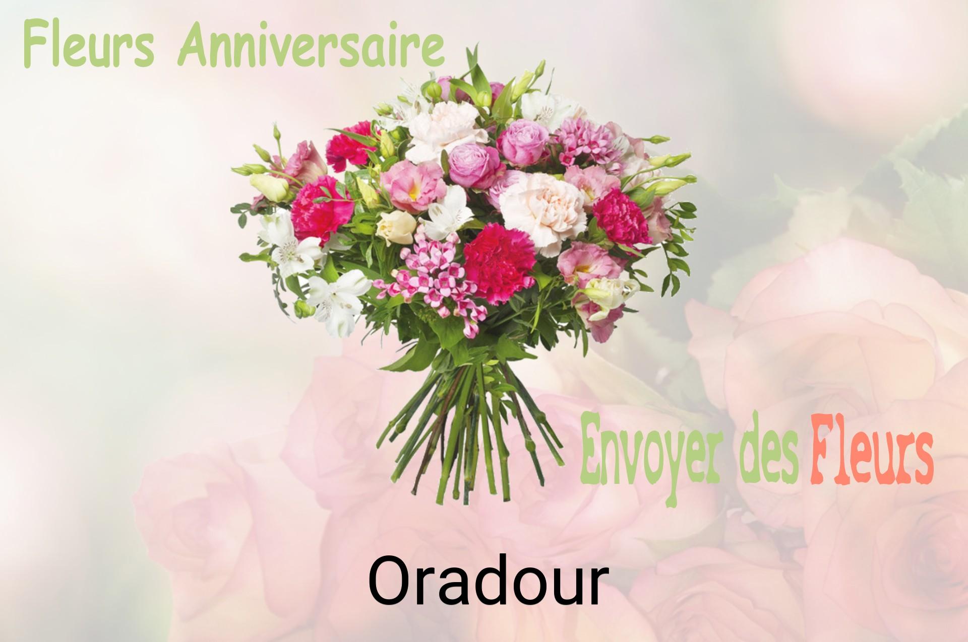 Bouquet de fleurs d’anniversaire livré à Oradour