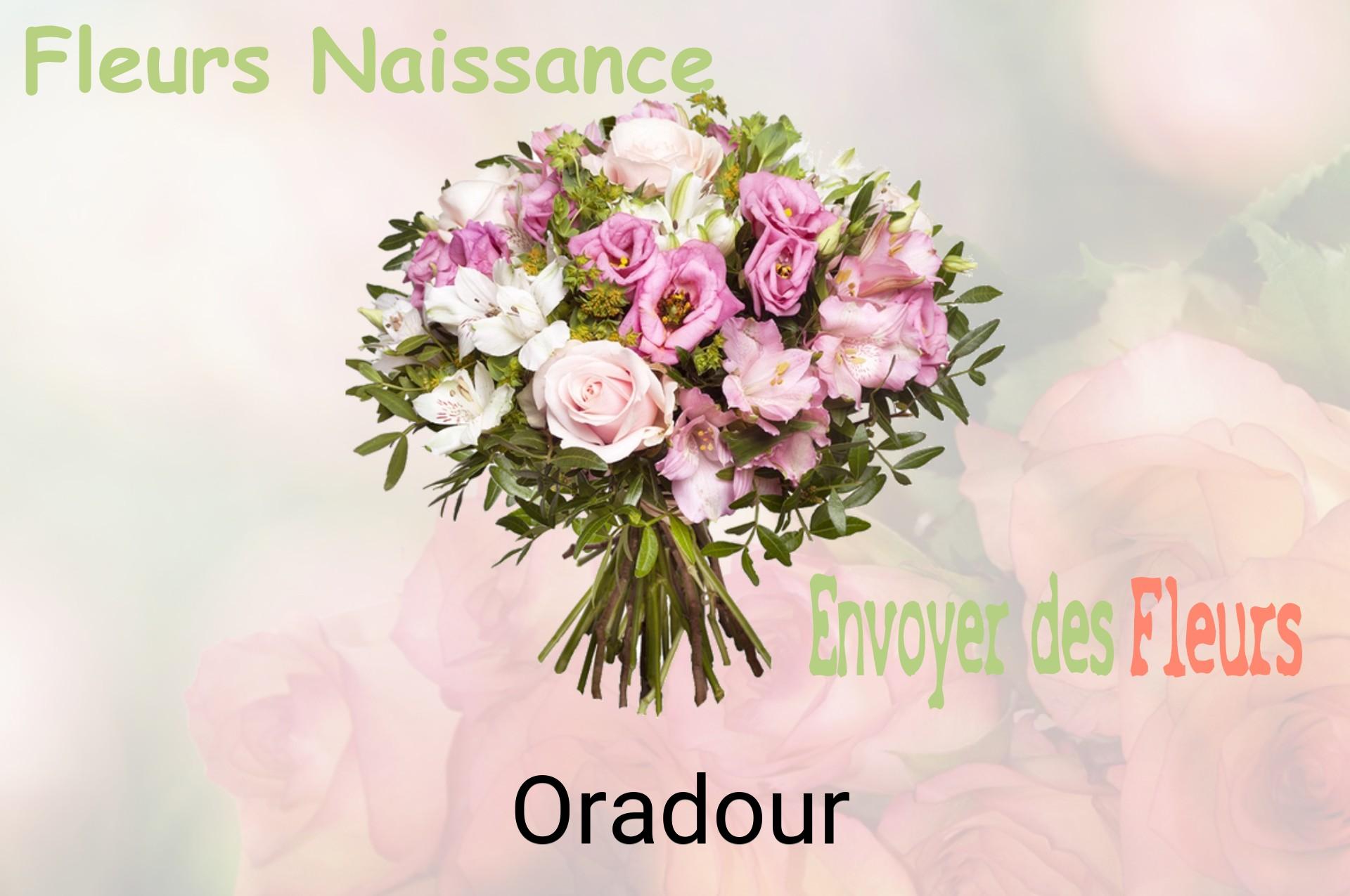 Bouquet de fleurs de naissance livré à Oradour